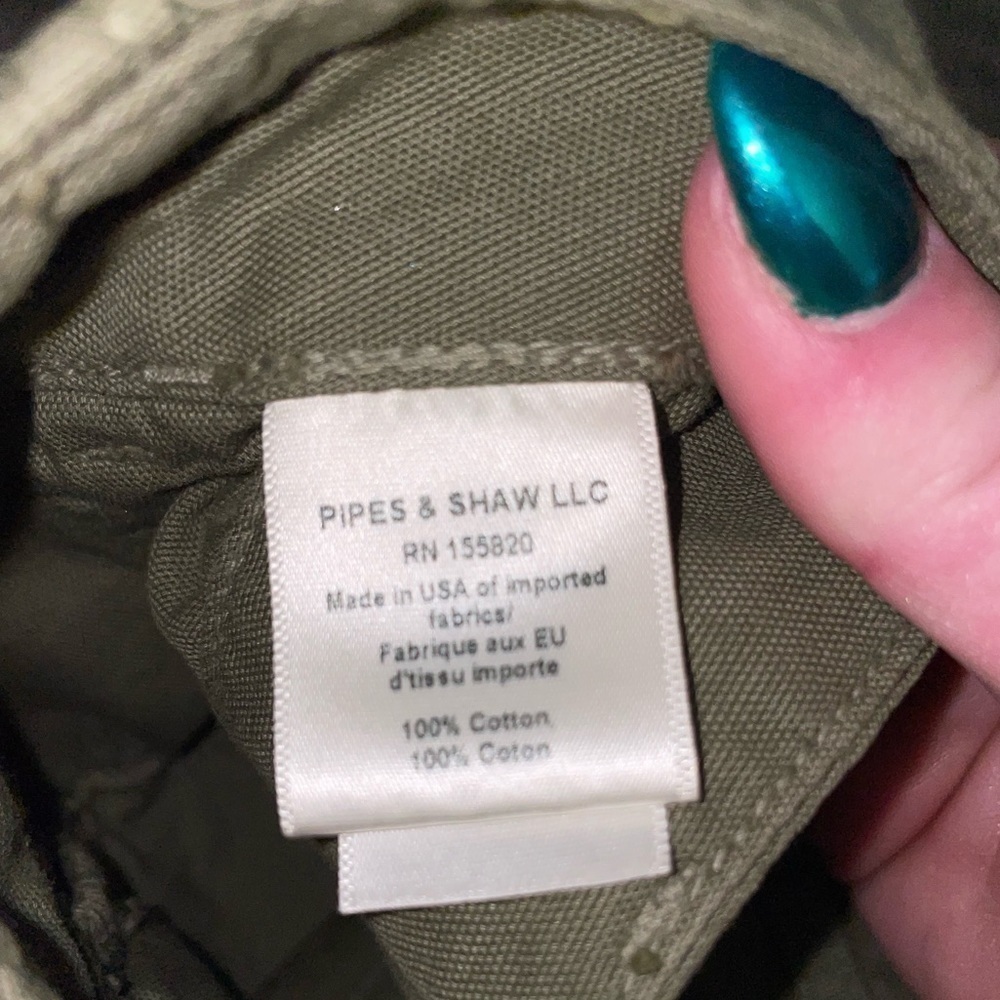 Veronica Beard Arya Twill Carpenter Pants Green Paint Splatter Size 28 NWT - Picture 11 of 12